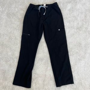 Figs Mens Cairo Cargo Scrub Pants Black Size Small